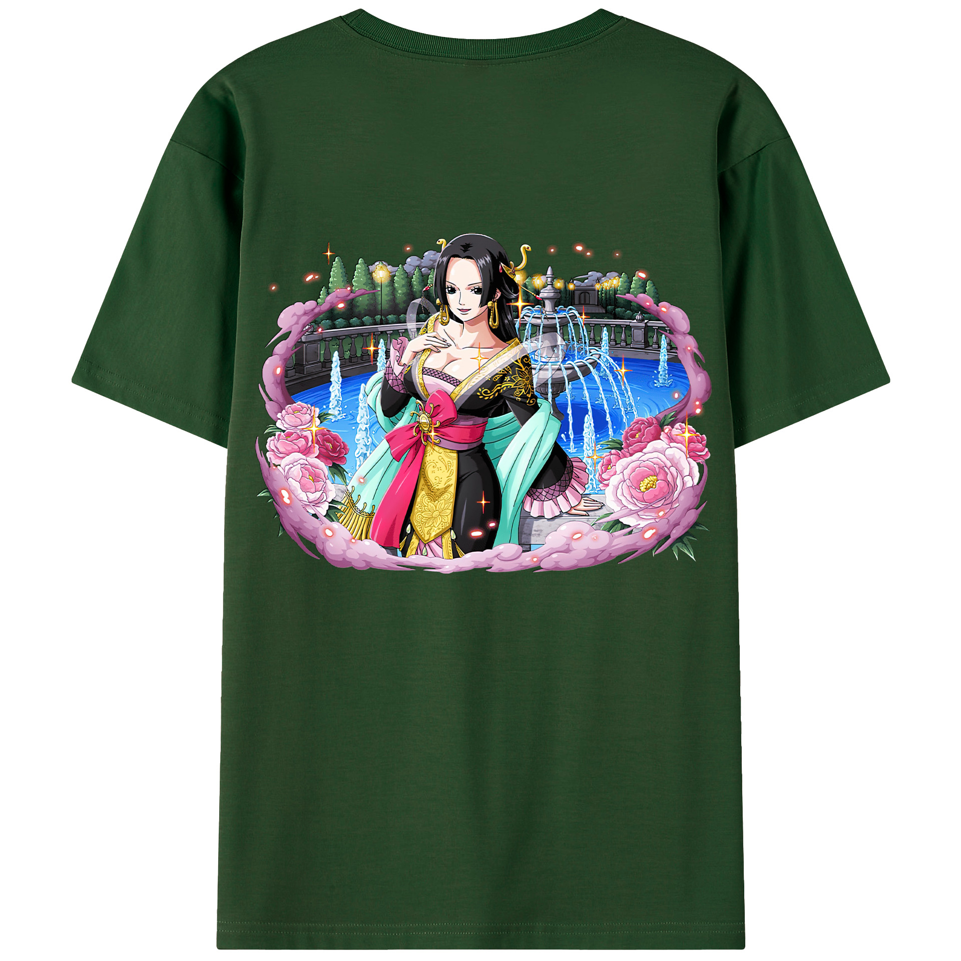 ワンピース ボア・ハンコック ONE PIECE Boa·Hancock 綿100％半袖Tシャツ（背面プリント）